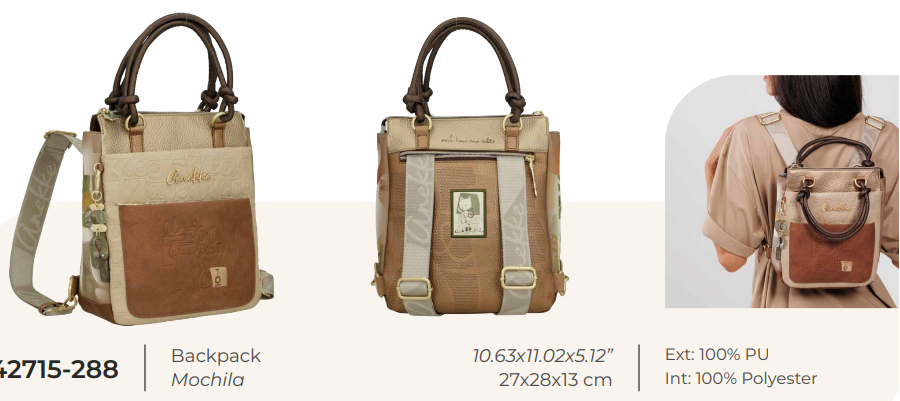 Średni plecak damski Anekke Muse Amphora 42715-058 – nowość kolekcji wiosna 2026