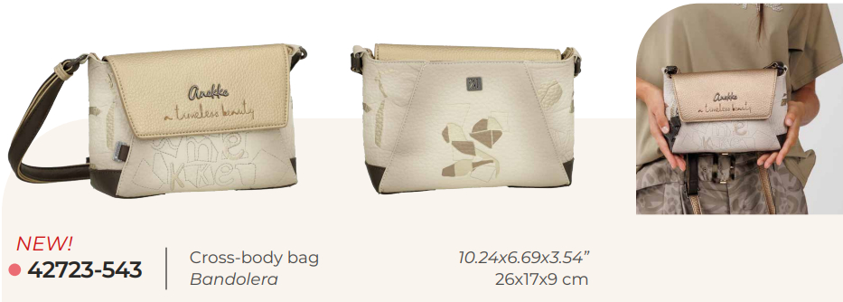 Torebka crossbody Anekke Bloom – mała listonoszka z kwiatowym haftem na wiosnę 2026