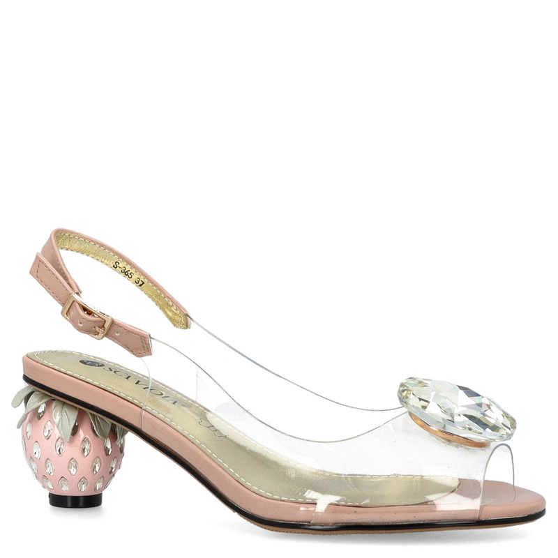 Sandały silikonowe - SCAVIOLA S-365 RÓŻOWE