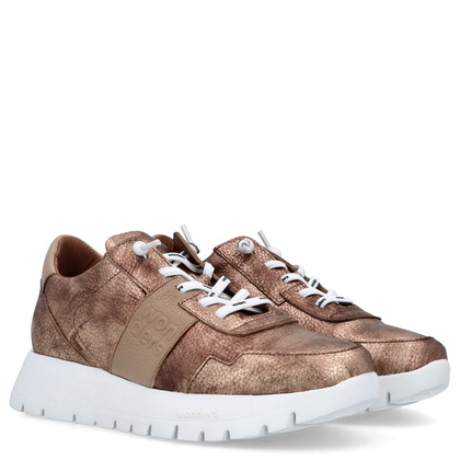 Hiszpańskie sneakersy premium - WONDERS A-2492 ZŁOTE