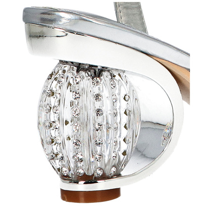 Sandały na modnym obcasie - SCAVIOLA H-05 SREBRNE