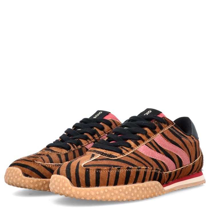Hiszpańskie sneakersy damskie - GIOSEPPO 77010 BRĄZOWE