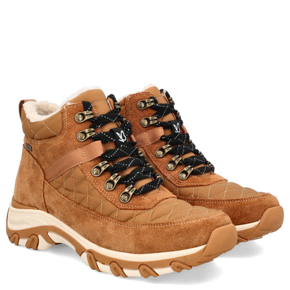 Trapery damskie z kożuszkiem - CAPRICE 9-26227-43 CAMEL