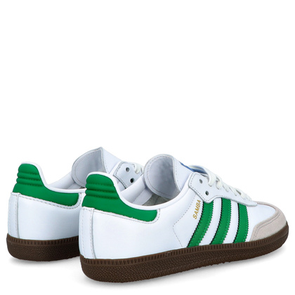Sneakersy niskie - ADIDAS SAMBA OG BIAŁO-ZIELONE