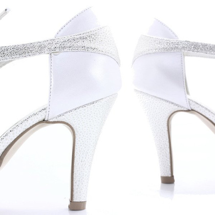 Buty ślubne - TYMOTEO EMMA BADIA PERŁOWO BIAŁE