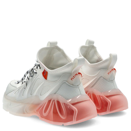 Sneakersy premium - PLEIN SPORT PACS USC0435 BIAŁE