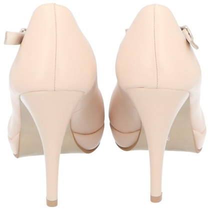 Buty ślubne z podsuwką - TYMOTEO BAFIA BEŻOWE