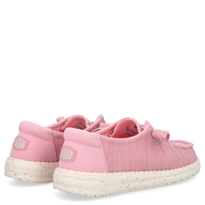 Lekkie półbuty damskie - HEY DUDE WENDY STRETCH SOX 41878 RÓŻOWE