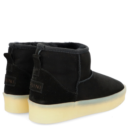 Skórzane śniegowce damskie - RAVINI 23 260 CZARNE