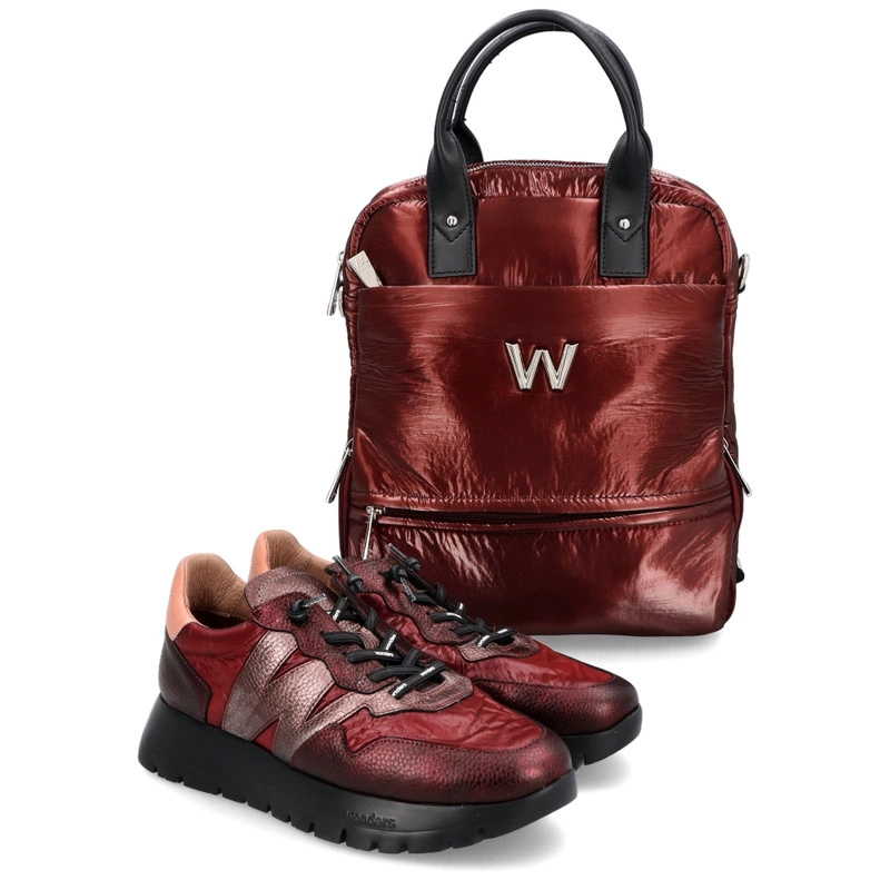 ZESTAW BUTY I PLECAK - WONDERS A-2491 WB52006 BORDOWY