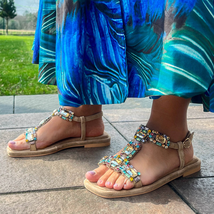 Hiszpańskie sandały - ALMA EN PENA V240823 BEŻ