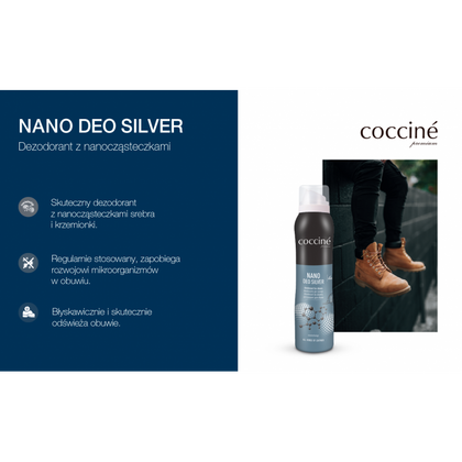 COCCINE NANO DEO SILVER - dezodorant do obuwia