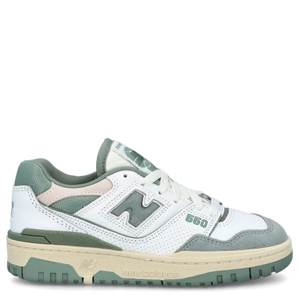 Sneakersy damskie - NEW BALANCE BBW550NED BIAŁO-ZIELONE
