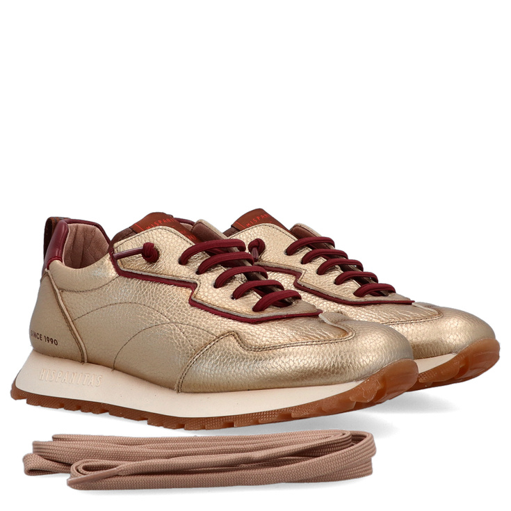 Hiszpańskie sneakersy damskie - HISPANITAS HI254312 ZŁOTE