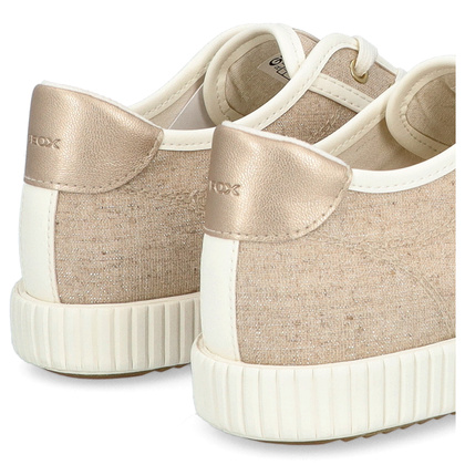 Sznurowane trampki damskie - GEOX D.BLOMIEE B-SHI. TEX D556HB BEŻOWE