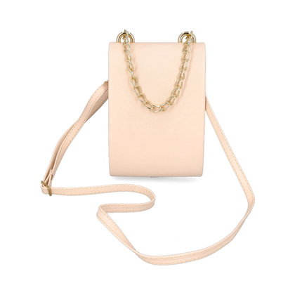 Mała torebka wizytowa - TYMOTEO 136 BEŻOWA