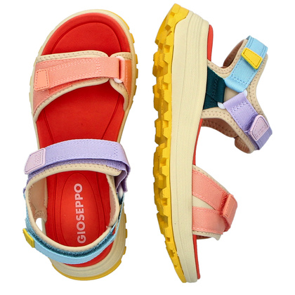 Damskie sandały zapinane na rzep - GIOSEPPO 75535 KOLOROWE