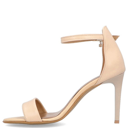 Sandały na szpilce - TYMOTEO LALA BEŻOWE