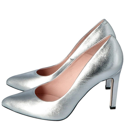 Klasyczne szpilki - BRAVO MODA 1373 SREBRNE