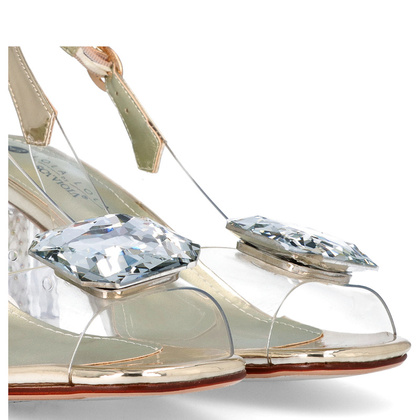 Sandały silikonowe - SCAVIOLA S-169 ZŁOTE