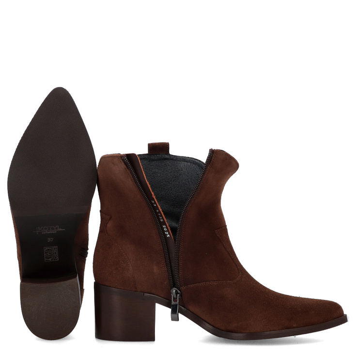 ZESTAW BUTY + TOREBKA  - KOTYL 4735 TOSCANIO G89 BRĄZOWY