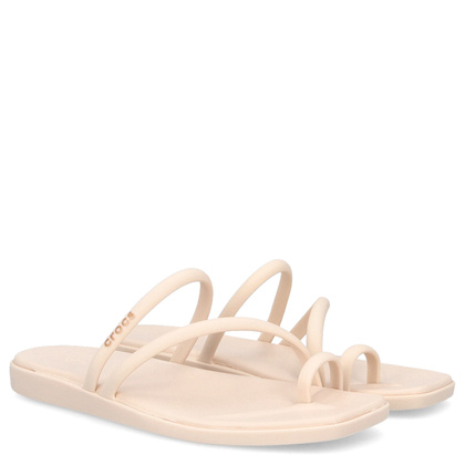 Klapki damskie - CROCS MIAMI TOE LOOP SANDAL W 209862 BEŻOWE