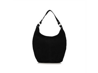 Torebka skórzana worek - TOSCANIO A284 CZARNY