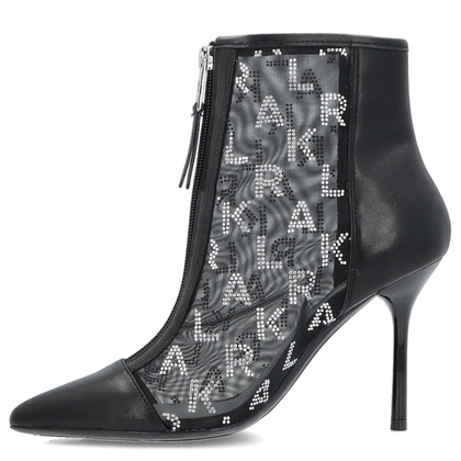 Botki na szpilce premium - KARL LAGERFELD SARABANDE KL30955 CZARNE