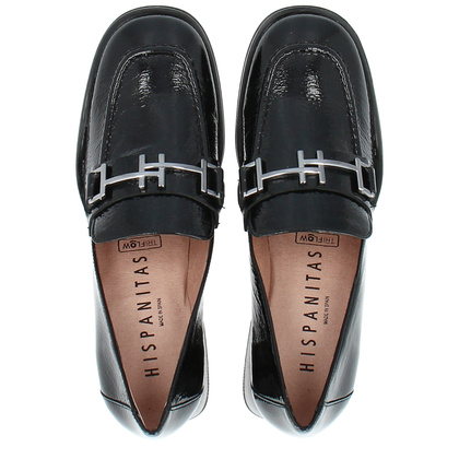 Lakierowane półbuty na obcasie - HISPANITAS HI243590 CZARNE