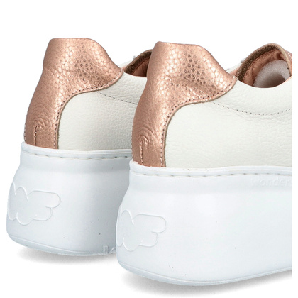 Hiszpańskie sneakersy premium - WONDERS A-2670 BIAŁE