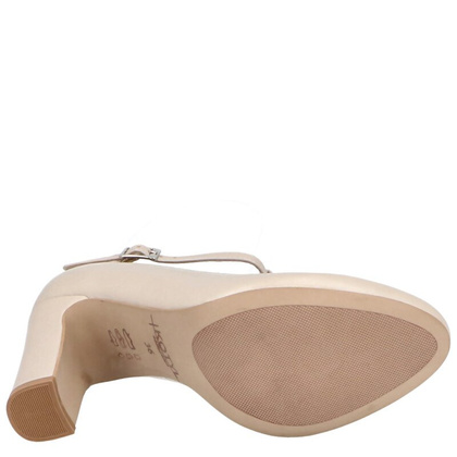 Czółenka z paskami - KOTYL 5931 PERŁOWE