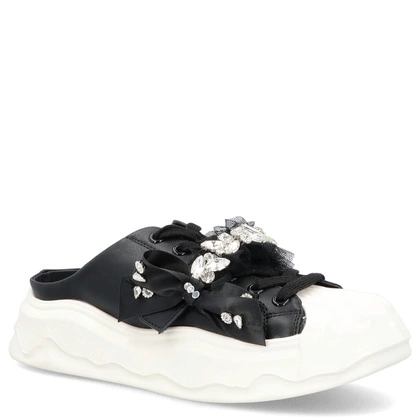 Klapki w stylu sneakersów - SCAVIOLA S-327 CZARNE