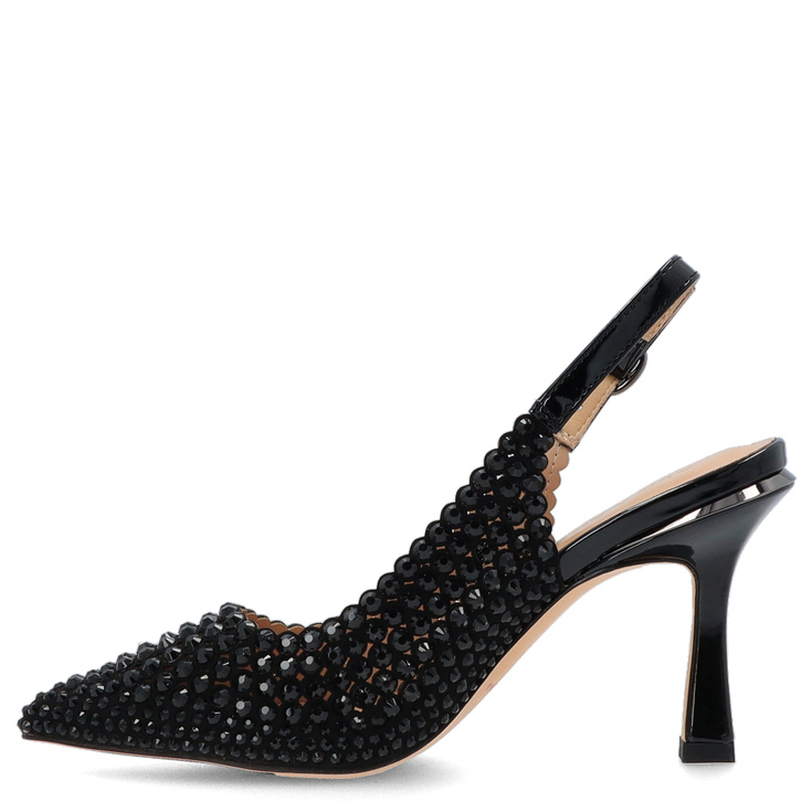 Hiszpańskie szpilki z odkrytą piętą - ALMA EN PENA I250408 CZARNE