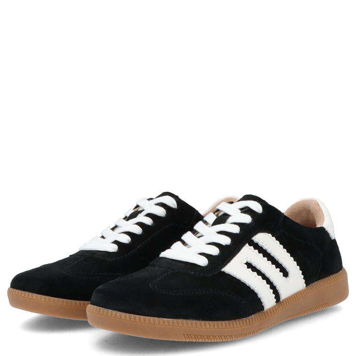 Sneakersy ze skóry - FILIPPO DP7492/25 CZARNE