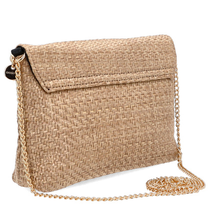 Pleciona listonoszka na łańcuszku - GIOSEPPO 75496 BEŻOWA