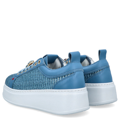 Sneakersy damskie premium - GIO+ PIA350B NIEBIESKIE