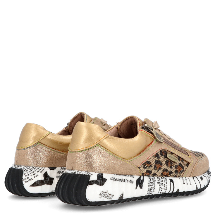 Modne sneakersy damskie - LAURA VITA BURTON 11 ZŁOTE