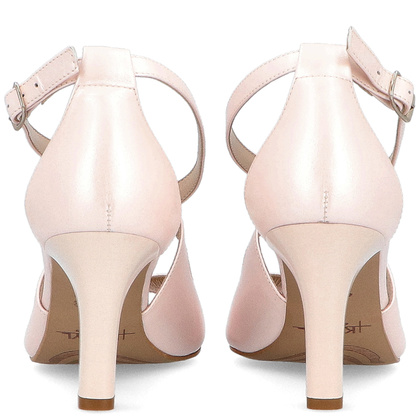 Taneczne sandałki ślub - KOTYL 4325 RÓŻOWO PERŁOWE