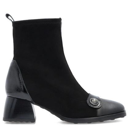 Hiszpańskie botki na obcasie - HISPANITAS HI254219 CZARNE