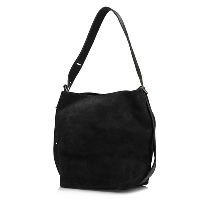 Torebka skórzana - TOSCANIO G100 CZARNY