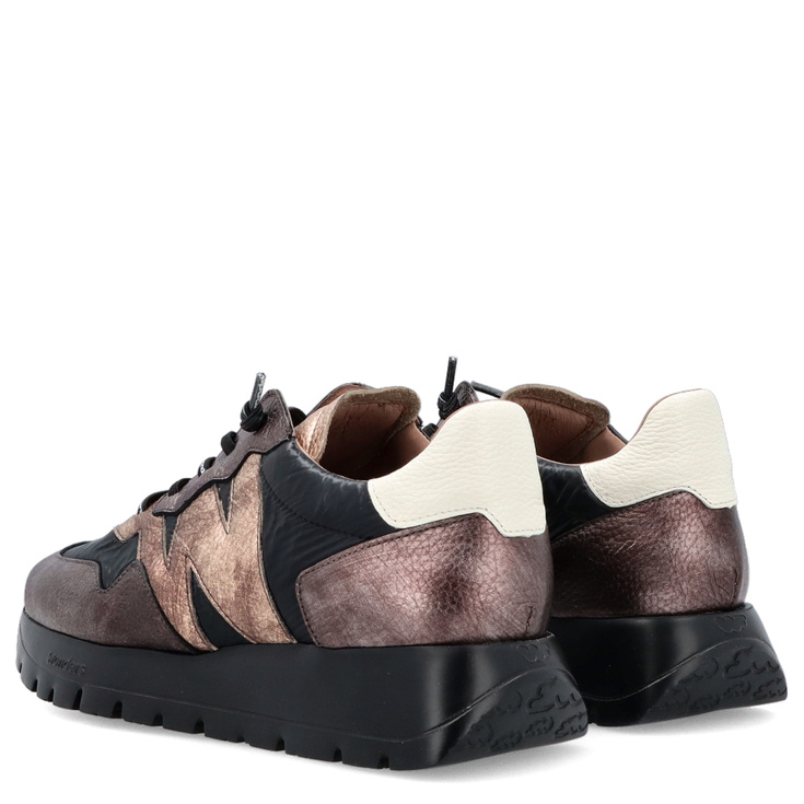 Hiszpańskie sneakersy premium - WONDERS A-2491 METALICZNE