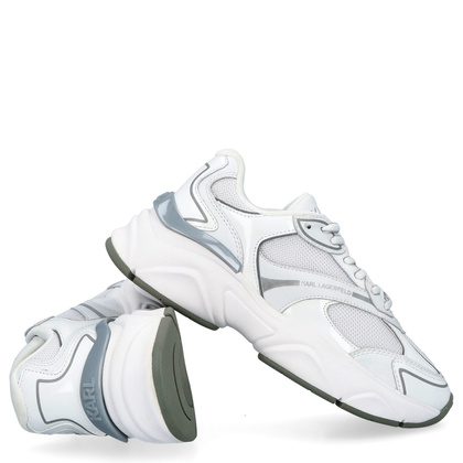 Sneakersy damskie - KARL LAGERFELD KOMET KL65624 41S BIAŁE