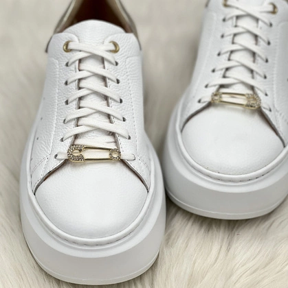 Ozdoby do sznurówek błyszczące agrafki - TYMOTEO LOVE SZ01 ZŁOTE