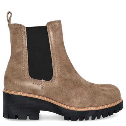 Skórzane sztyblety damskie - FILIPPO DBT4805/24 BEŻOWE