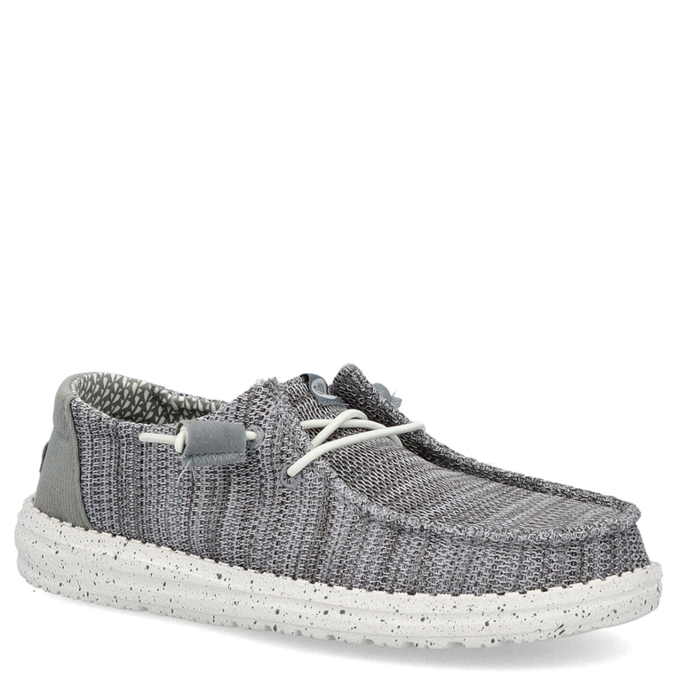 Lekkie półbuty damskie - HEY DUDE WENDY STRETCH SOX 41878 SZARE