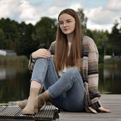 Krótkie kalosze premium - UNISA AYNAR BEŻOWE