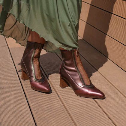 Hiszpańskie botki z zamkiem - HISPANITAS CHI254186 MULTIKOLOR