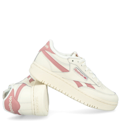 Sneakersy damskie - REEBOK CLUB C DOUBLE REVENGE GY4802 BIAŁO-RÓŻOWE
