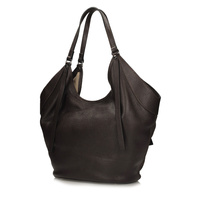 Torebka skórzana - TOSCANIO G108 CIEMNY BRĄZ