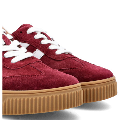 Sneakersy ze skóry naturalnej - FILIPPO DP6776/25 BORDOWE